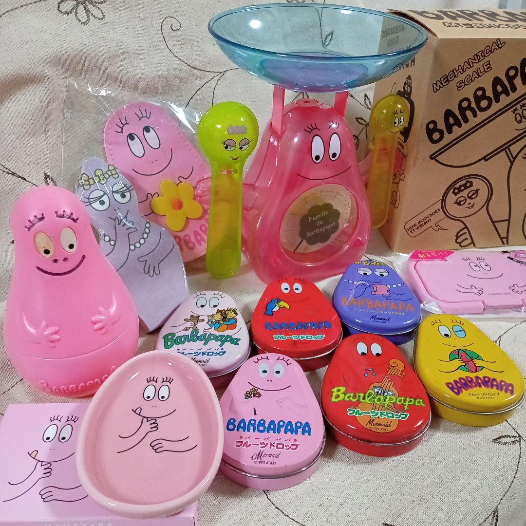 バーバパパ　スケール　豆皿　小銭入れ　ドロップ缶のみ　メモ　レトロケース