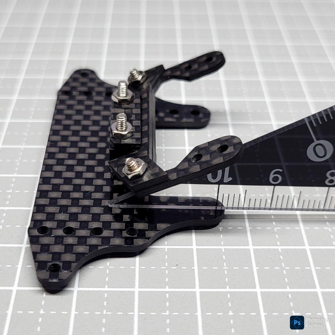 残り1個 CH-Fix【CNC加工】 フロント提灯用ヒンジ カーボンパーツセット