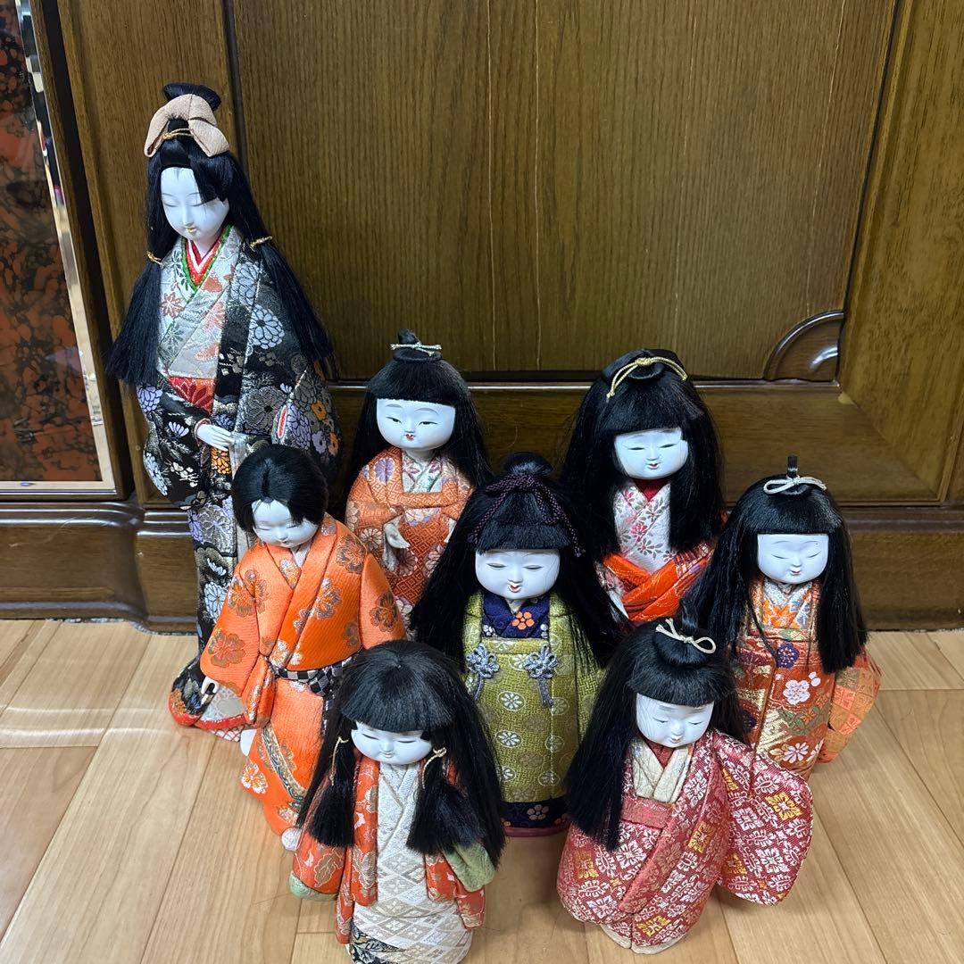 木目込人形　まとめ売り　8体