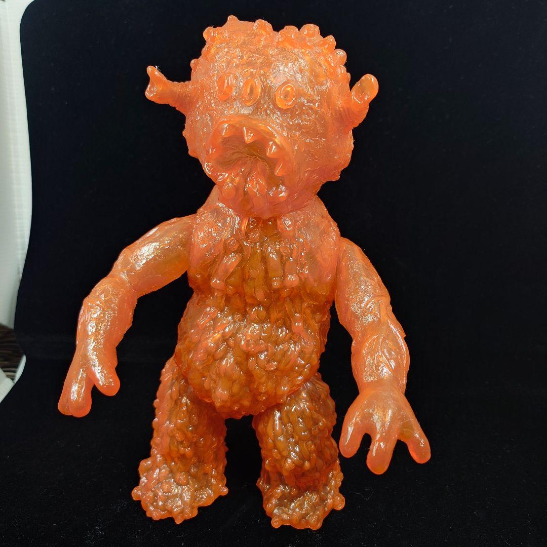 【状態良】エレガブ　ドクロ怪獣シリーズ　ヒトゴミラ　オレンジ　クリア成型　未彩色