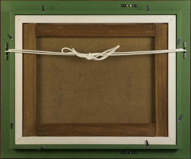 岸田劉生　油彩　肉筆『湯呑と茶碗と林檎』表サイン　鑑定書　F6号　額装　b805