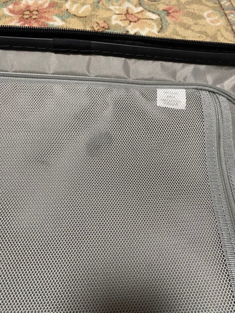 無印良品　バーを自由に調節できる　ハードキャリーケース（７５Ｌ）グレー