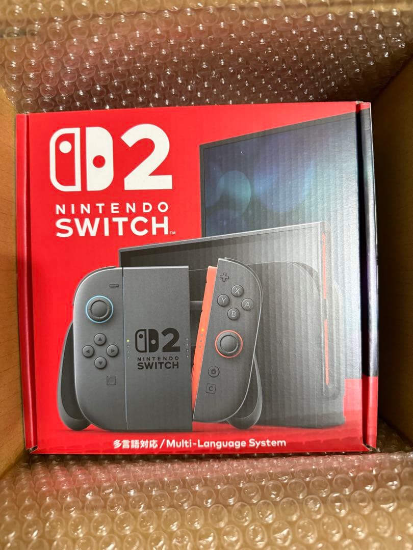 【新品未使用】Nintendo Switch2 多言語 本体 ネオンブルーレッド
