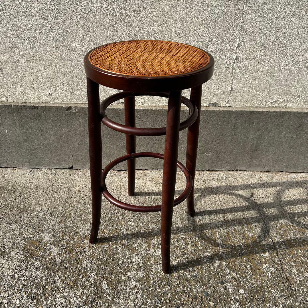 秋田木工 ベントウッドラタンスツール