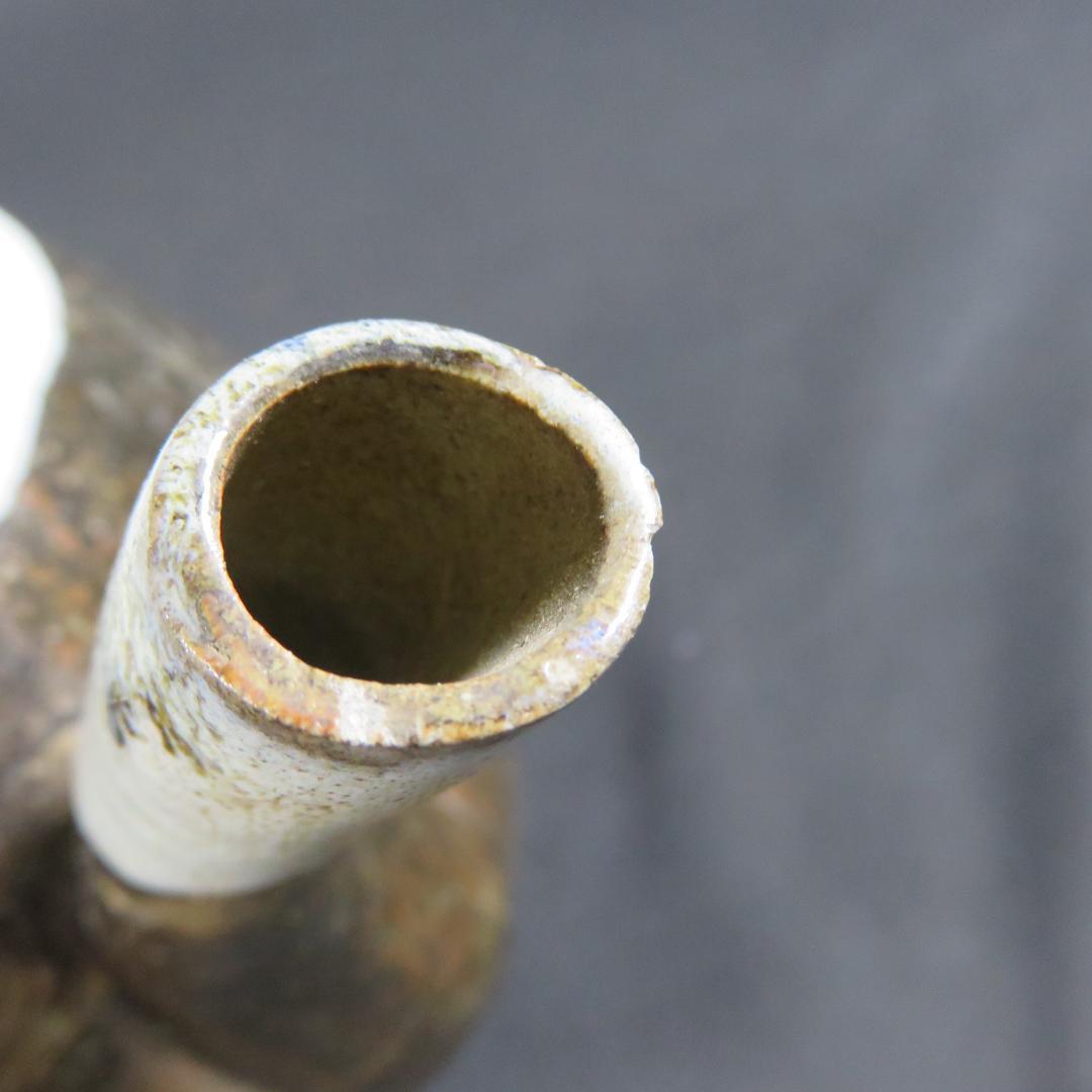 相馬 水注 水差し ポット 民藝 猪目 ハート 花器 訳アリ