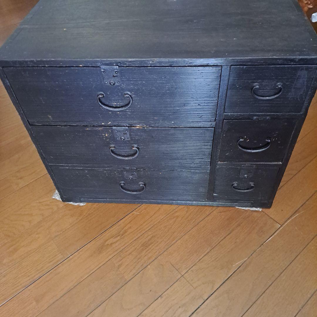 明治12年 　お誂え箪笥　鍵付 6段　引き出し　武田庄右衛門依頼品