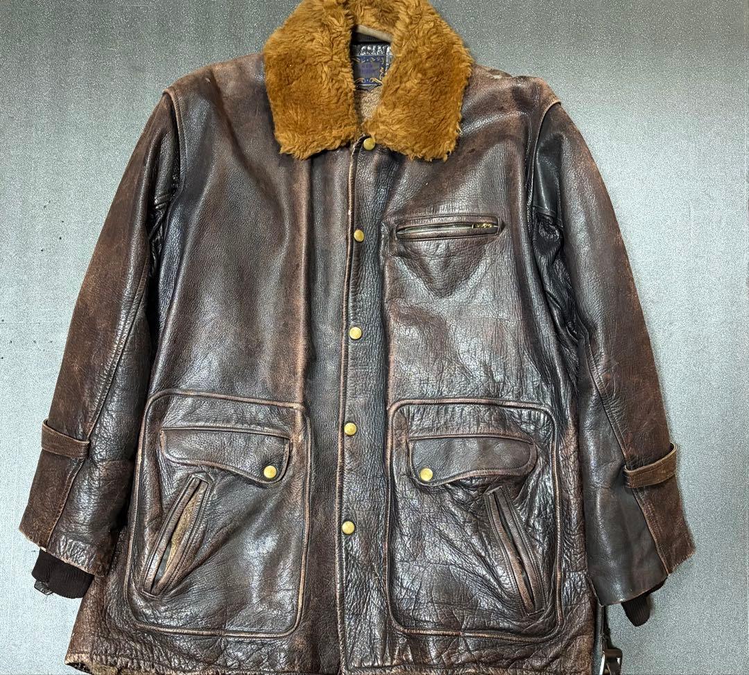 40s 50s 60s vintage レザージャケット　カーコート