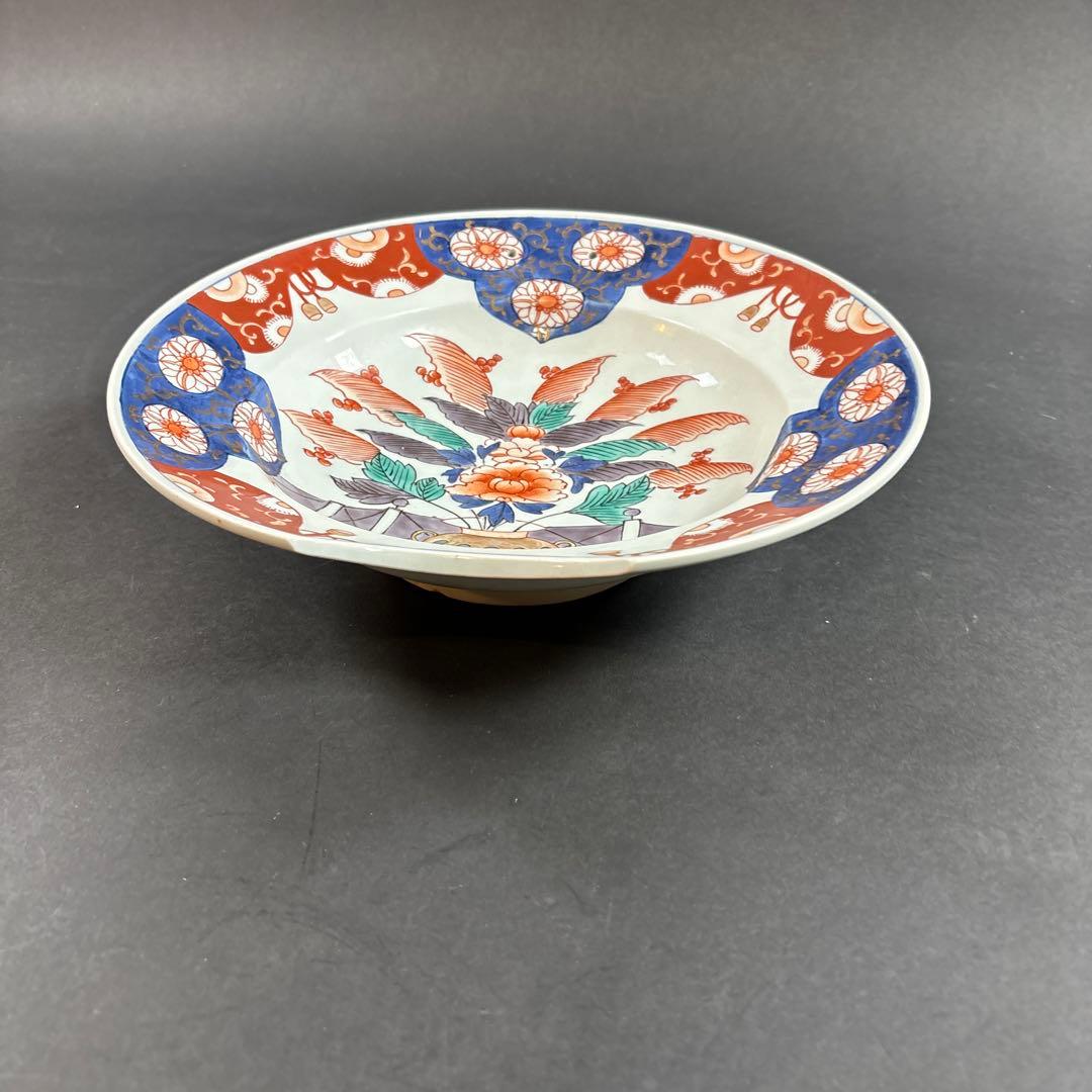 110 セール　伊万里　錦　色絵　扇　皿　九谷　鍋島　有田　飾り皿