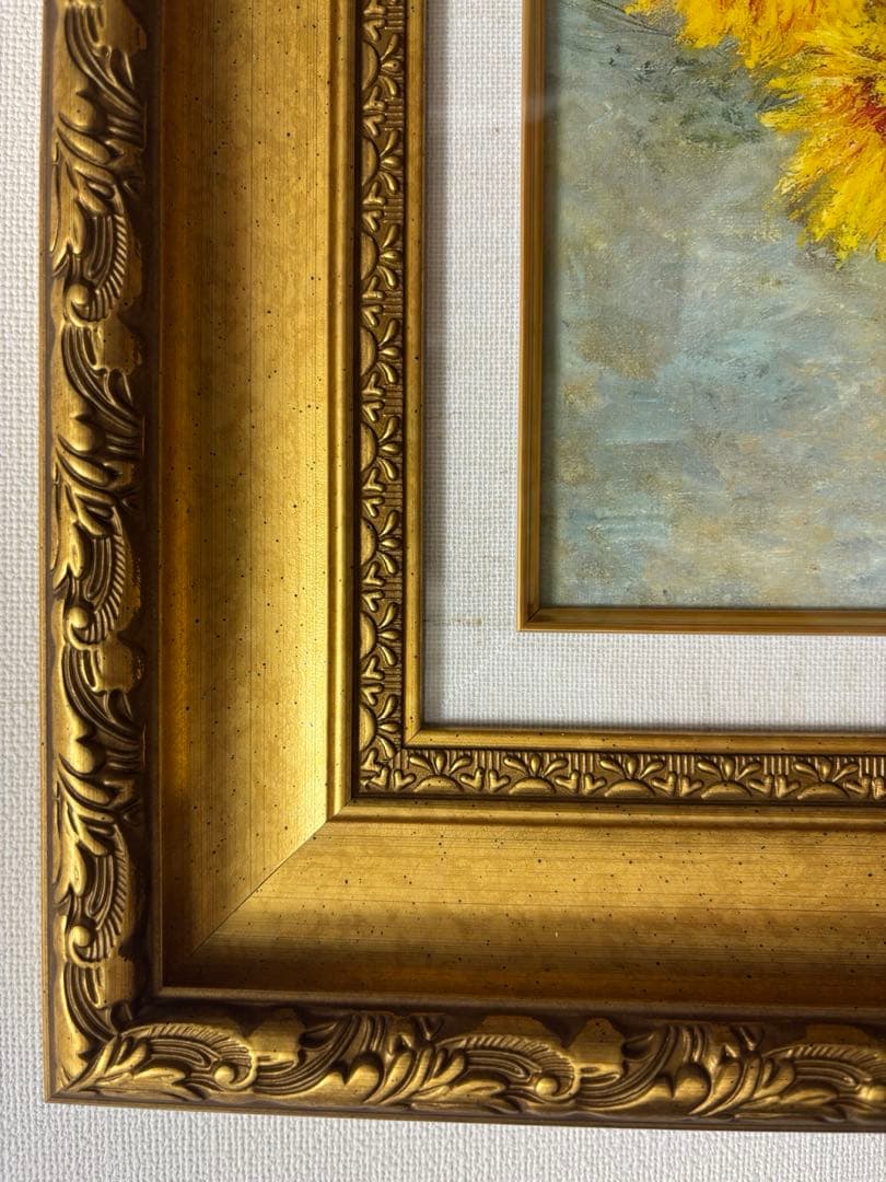 クロード・モネ 「ひまわり」 キャンバス 複製画 額付き 絵画 洋画 向日葵