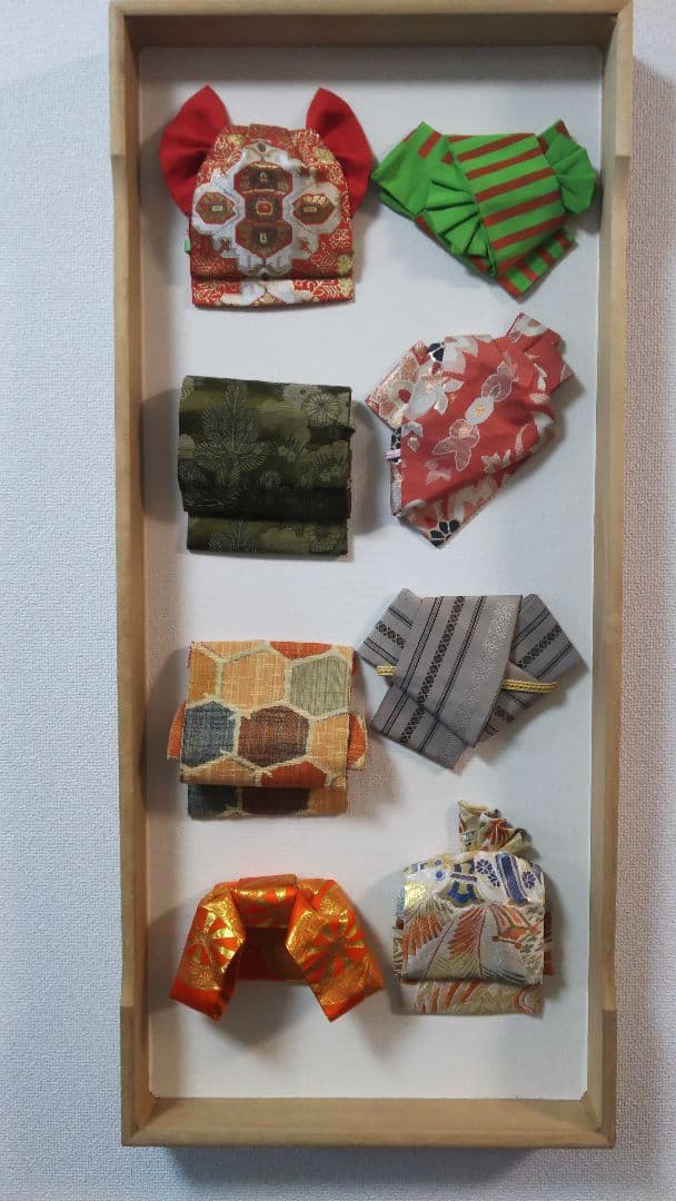 壁掛け　ミニ帯結び