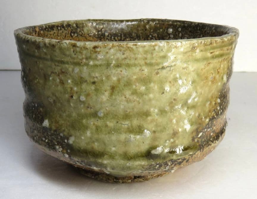 【武者小路千家　似休庵書付　真作】信楽焼　抹茶茶碗　高橋楽斎　鵬雲斎　千玄室