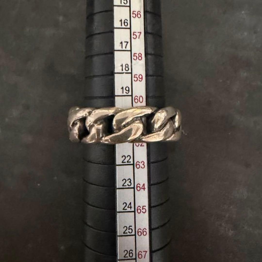 希少　ヴィンテージ　シルバー　925 喜平　チェーン　リング　アンティーク