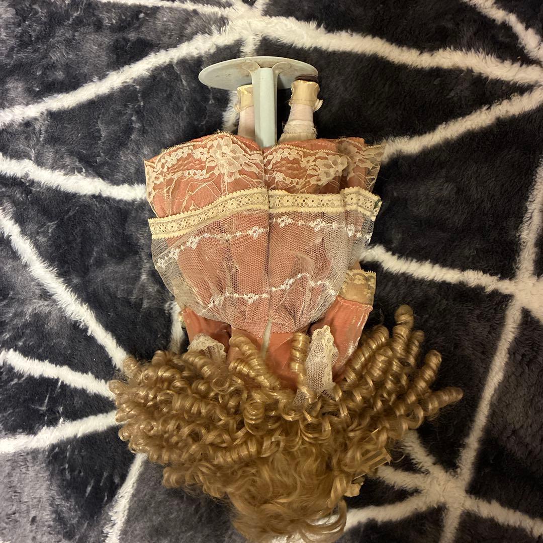 訳あり☆ビスク ドール アンティーク フレンチ 人形♡全ドレス付き ♡50.35