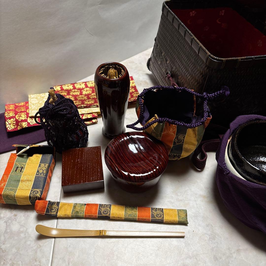 茶道具　茶箱（ちゃばこ）の道具一式