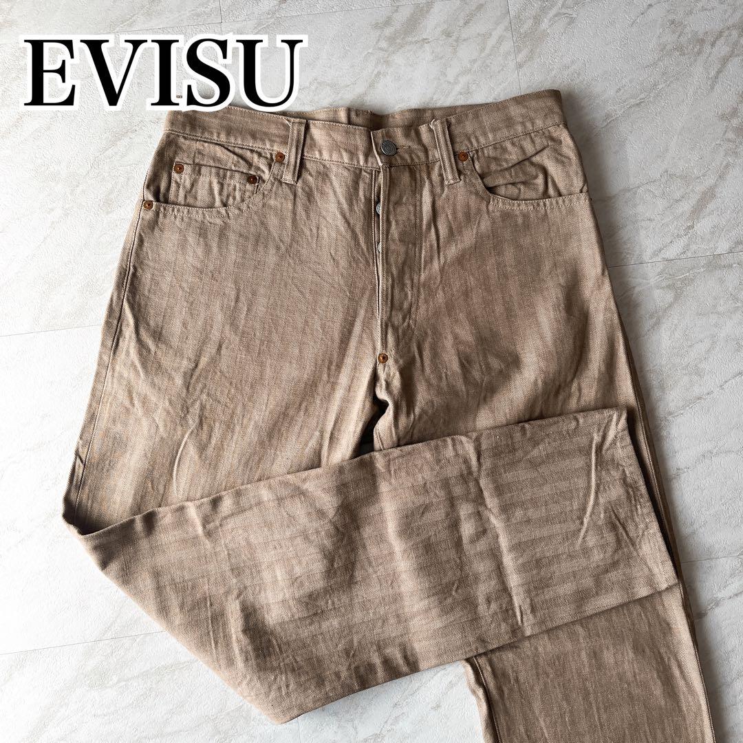 EVISU エヴィス パンツ ベージュ 31×35 2000