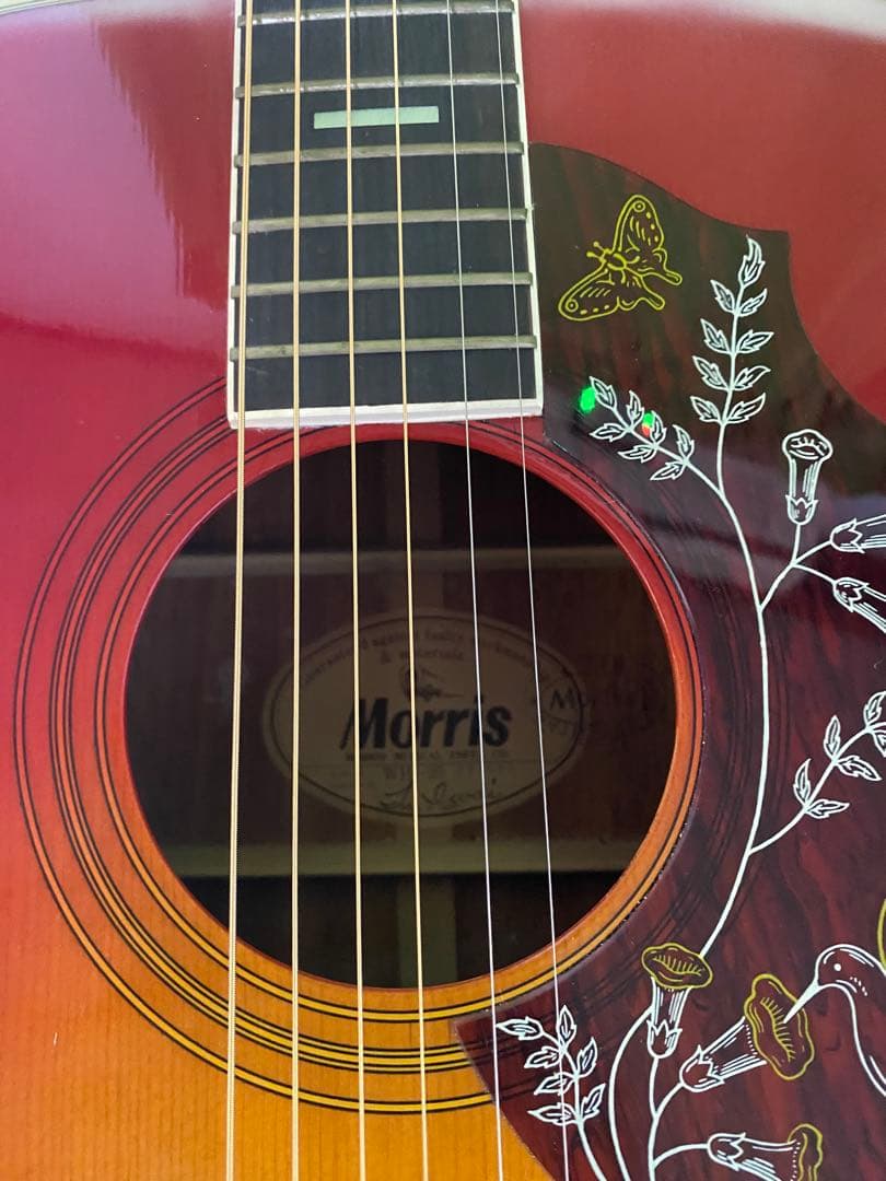 新春特価　ビンテージMorris WH-20　ハミングバード エレアコ音出し良好