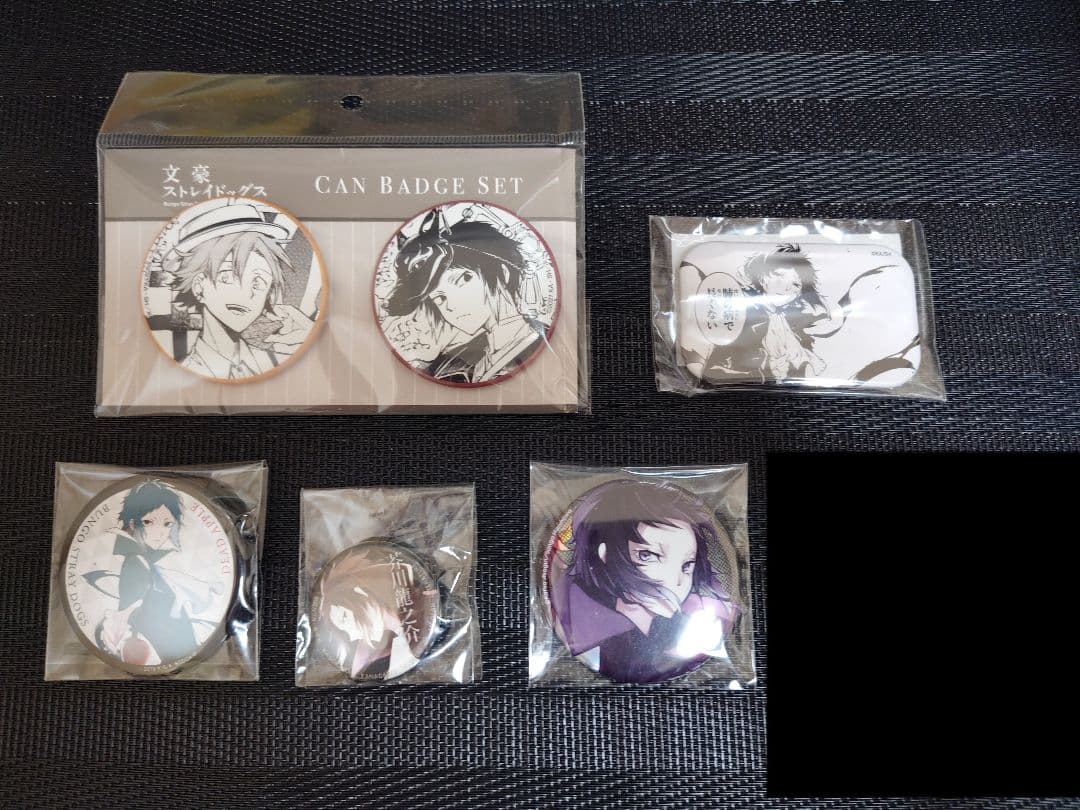 文豪ストレイドッグス 芥川龍之介 缶バッジ 映画 DEAD APPLE スクエア