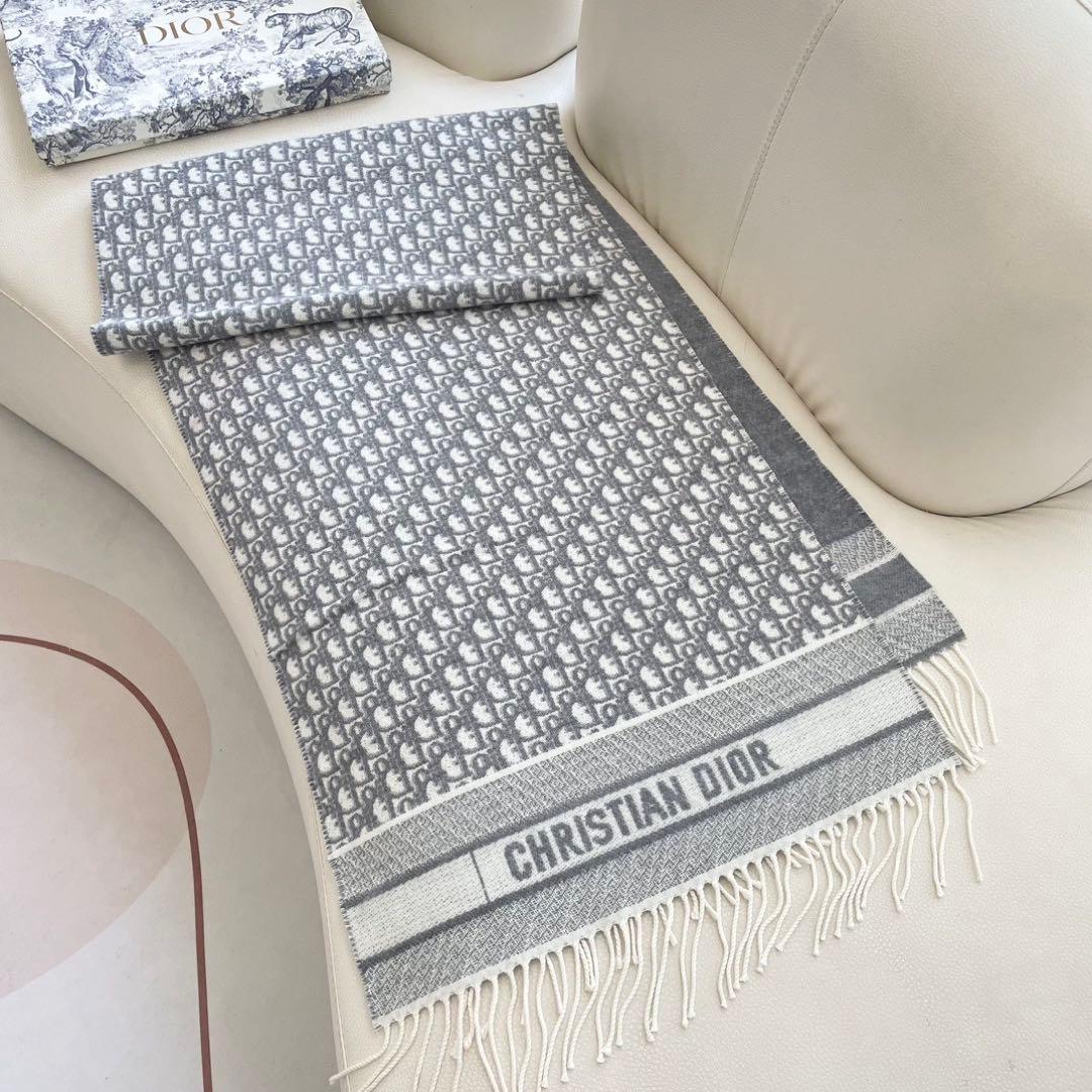 Dior ディオール　オブリーク柄 マフラー