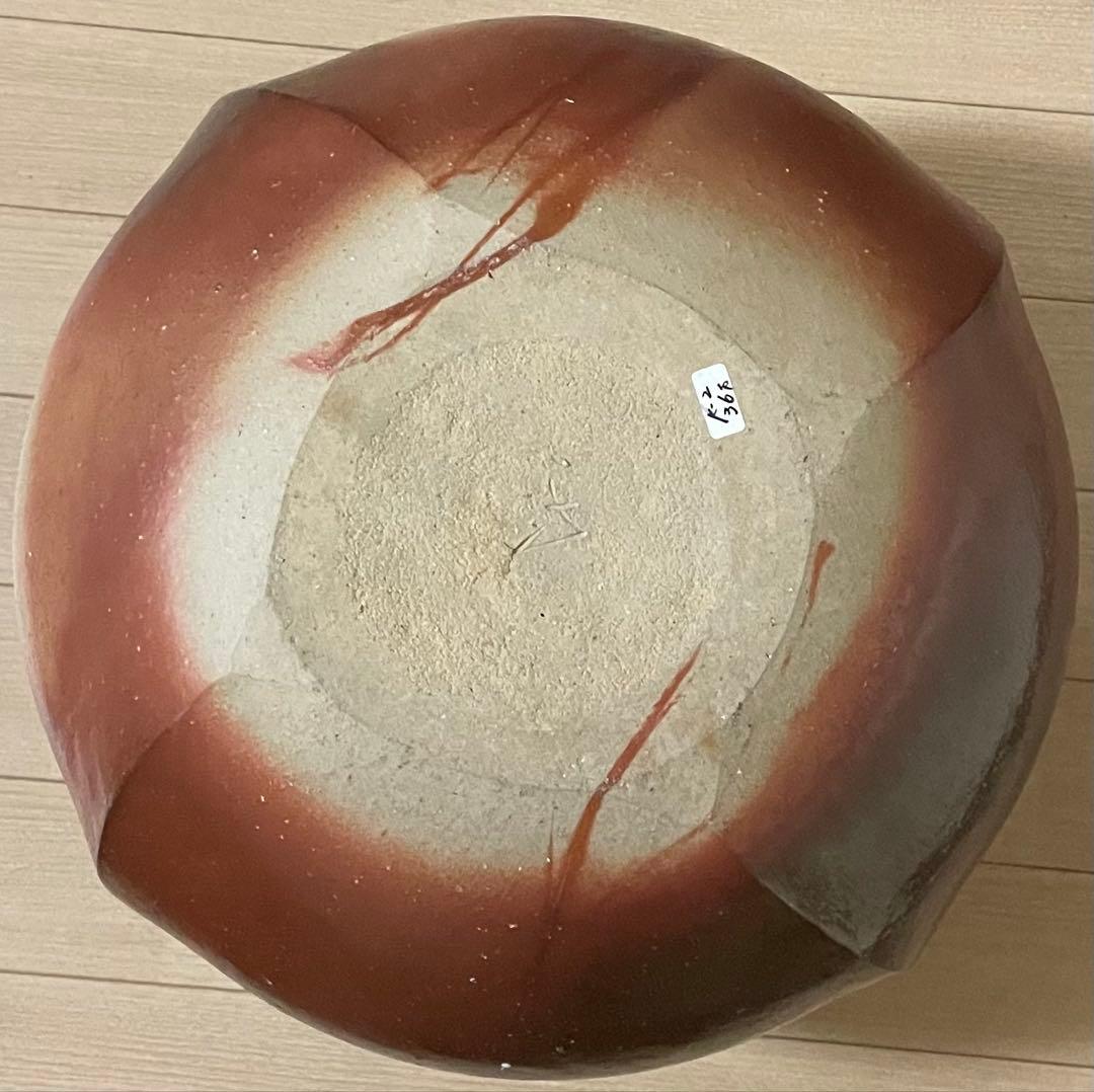 TK　大壺　備前焼　作家作品　共箱　共布　栞　　　　12kg v447