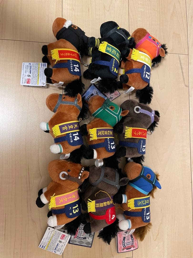 競走馬ぬいぐるみ 9体セット