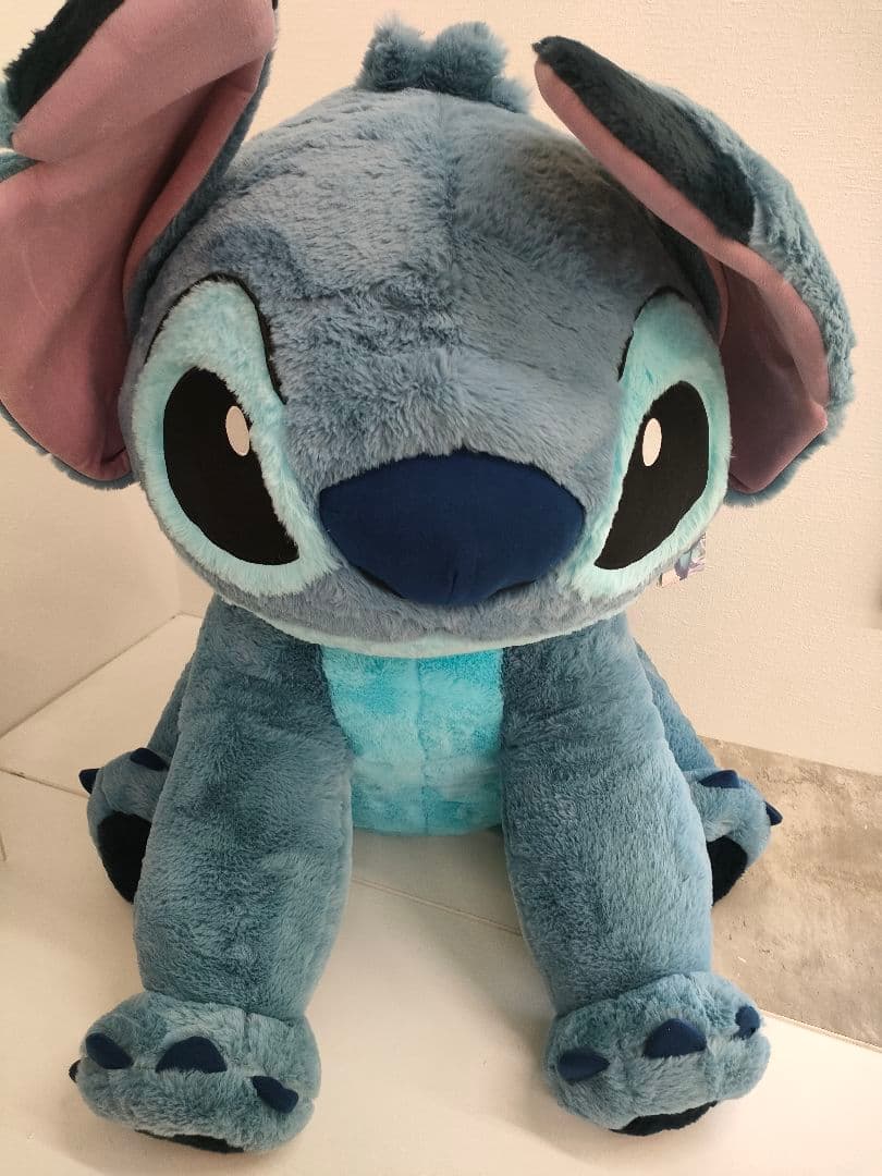 ●8//0107m04　COSTCO コストコ　スティッチ 特大ぬいぐるみ