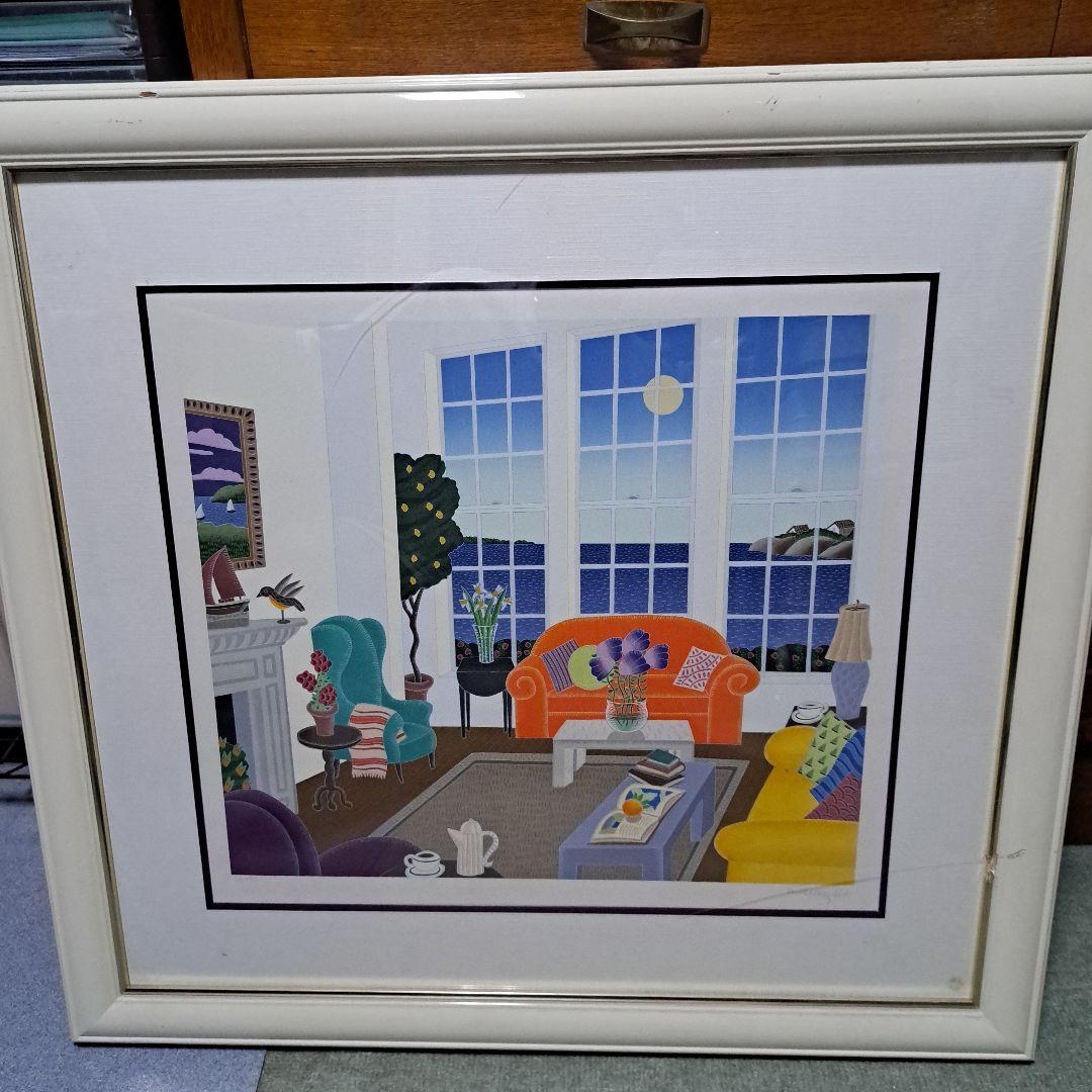 今だけ早い者勝ち絵画 ナンタケットルーム　トーマス・マックナイトシルクスクリーン