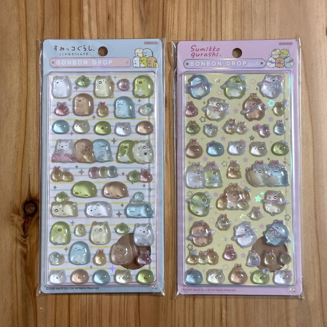 【新品正規品】 ボンボンドロップシール「すみっコぐらし」 2枚セット