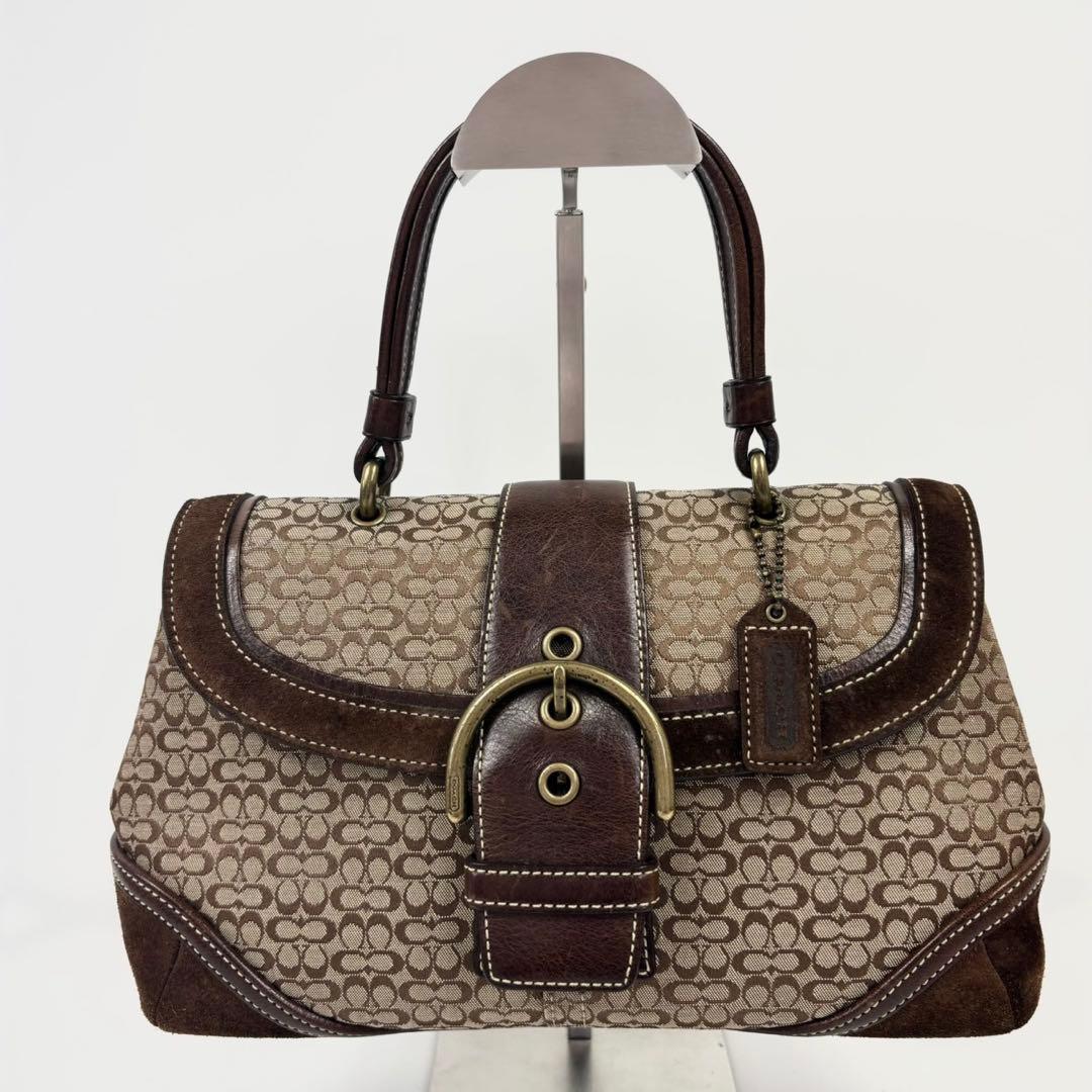 COACH コーチ ソーホー スエード ハンドバッグ ブラウン 7078 y2k