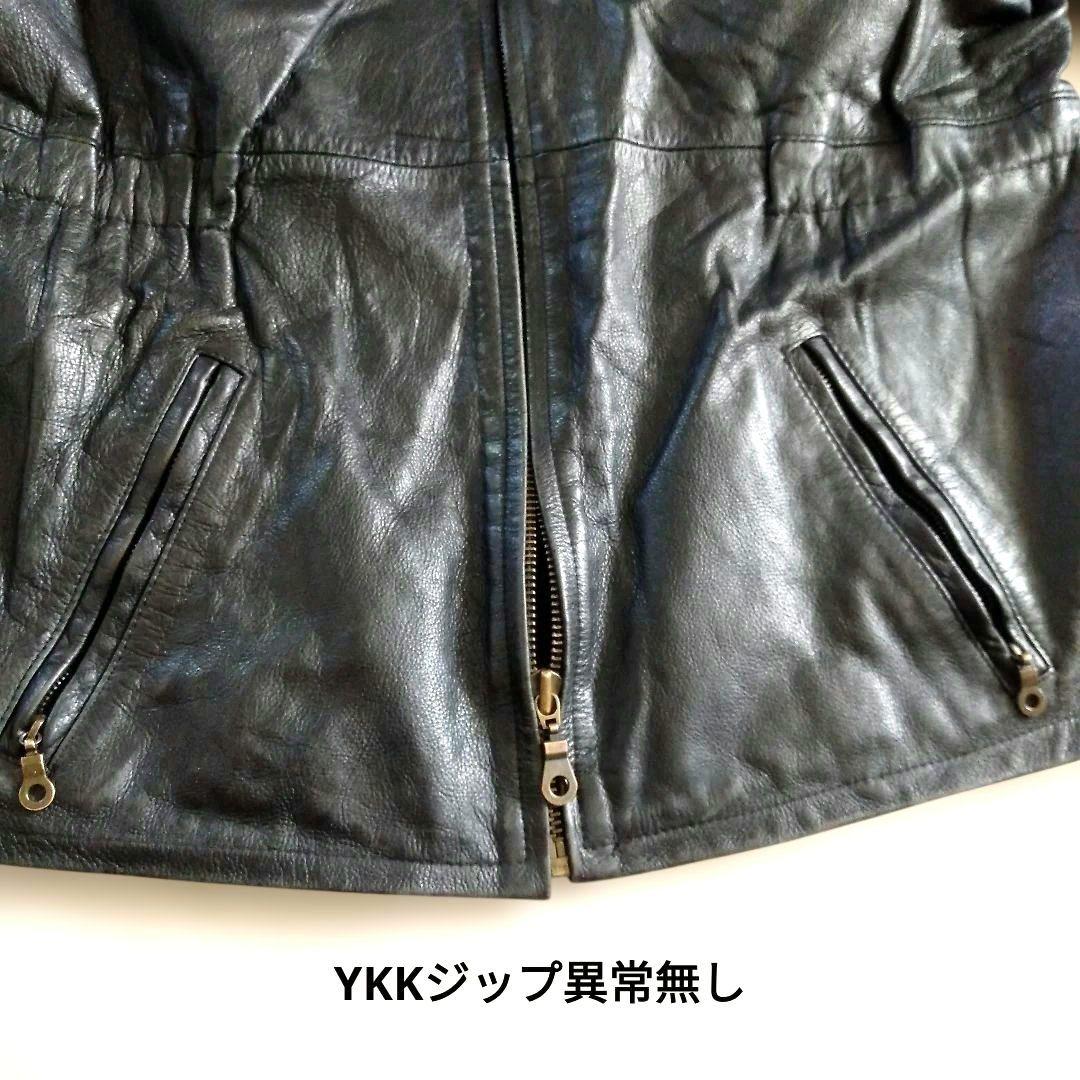 Vintage Euro シングルライダース レザージャケット カーコート