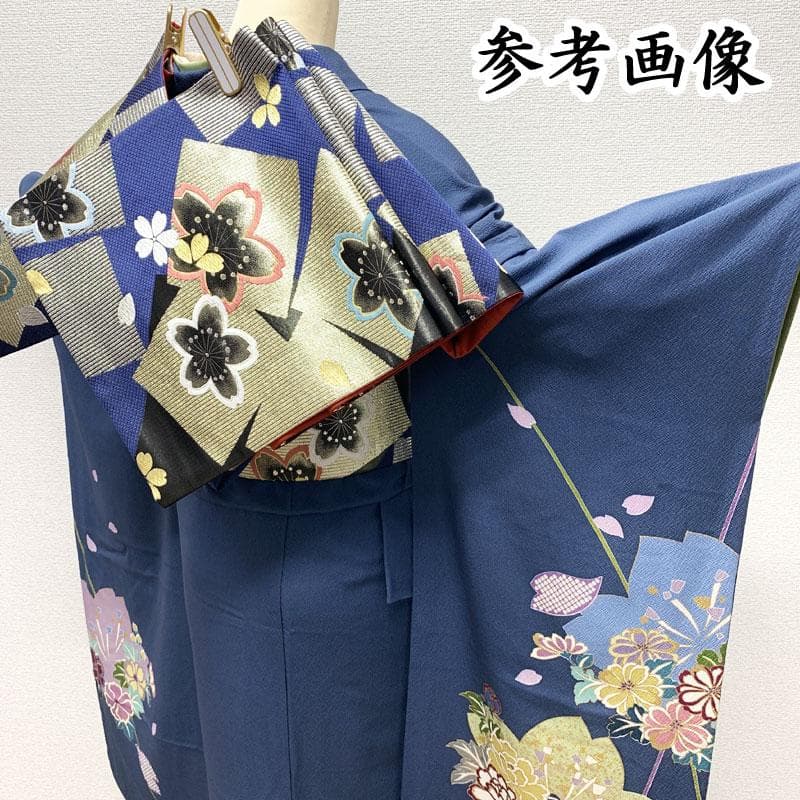 408z22☆作家物 花おとぎ 振袖 金駒刺繍 身幅広め 成人式 結婚式☆
