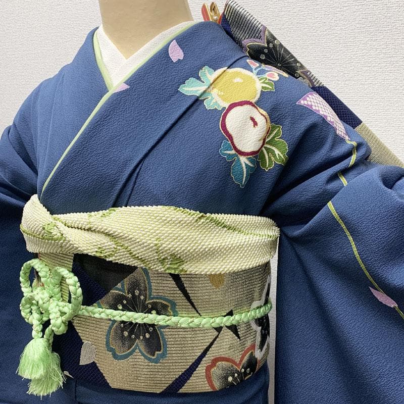 408z22☆作家物 花おとぎ 振袖 金駒刺繍 身幅広め 成人式 結婚式☆