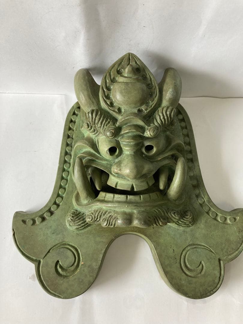 龍頭，古銅製，時代物，緣起物，重約2300克