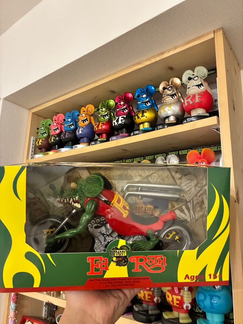 未開封/ラットフィンク/Rat Fink/バイク/フィギュア/スタチュー