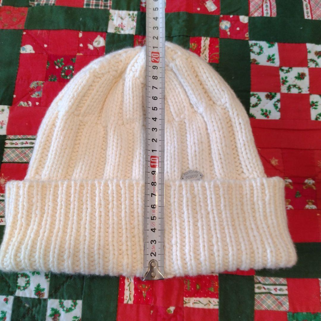 FOXEY ホワイト ニットビーニー