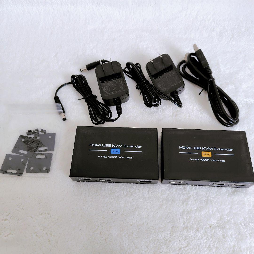 ⭐✪ USB エクステンダー HDMI USB KVM-Extender