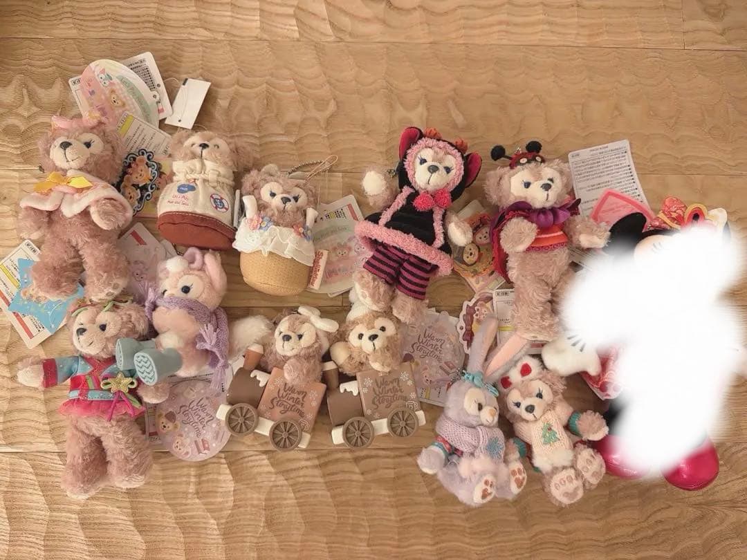 【全てタグ付き】シェリーメイ・ミニー・ダッフィー・ステラルー　ぬいぐるみセット