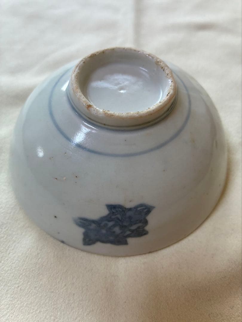 くらわんか小碗　コンニャク印判