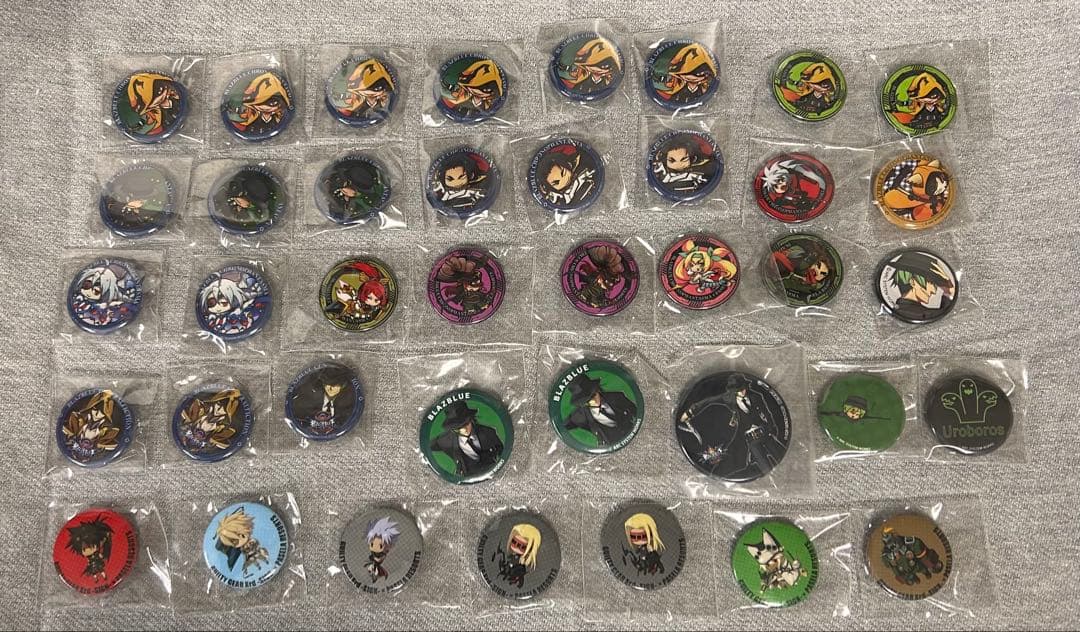 ブレイブルー、ギルティギア 缶バッジ 纏め売り