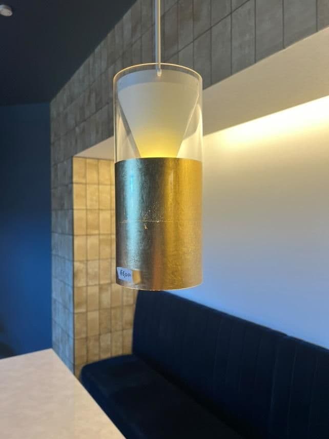 ゴールドクリアペンダントライト