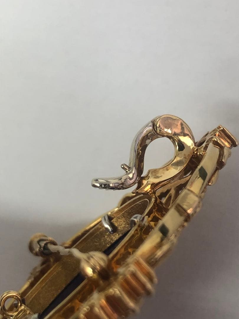 梶光夫 K18 pt900 ダイヤモンド ペンダント トップ ブローチ