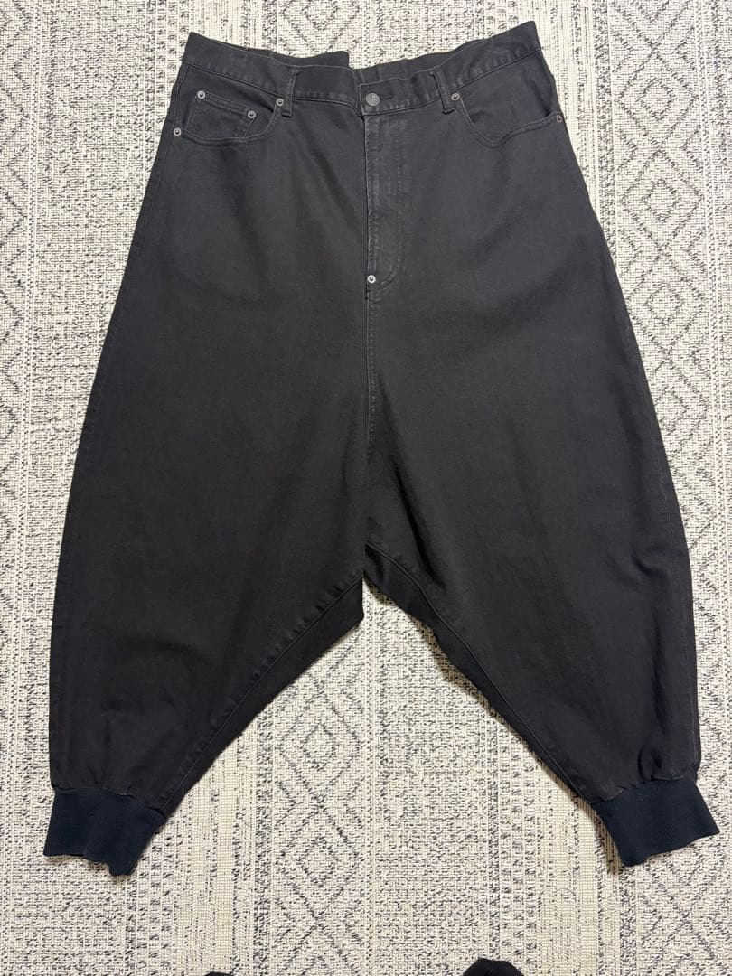 glamb Bayler wide denim サルエル ブラック