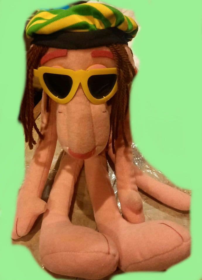 レア★吸盤付き★ピンクパンサー♪レゲエぬいぐるみ★非売品