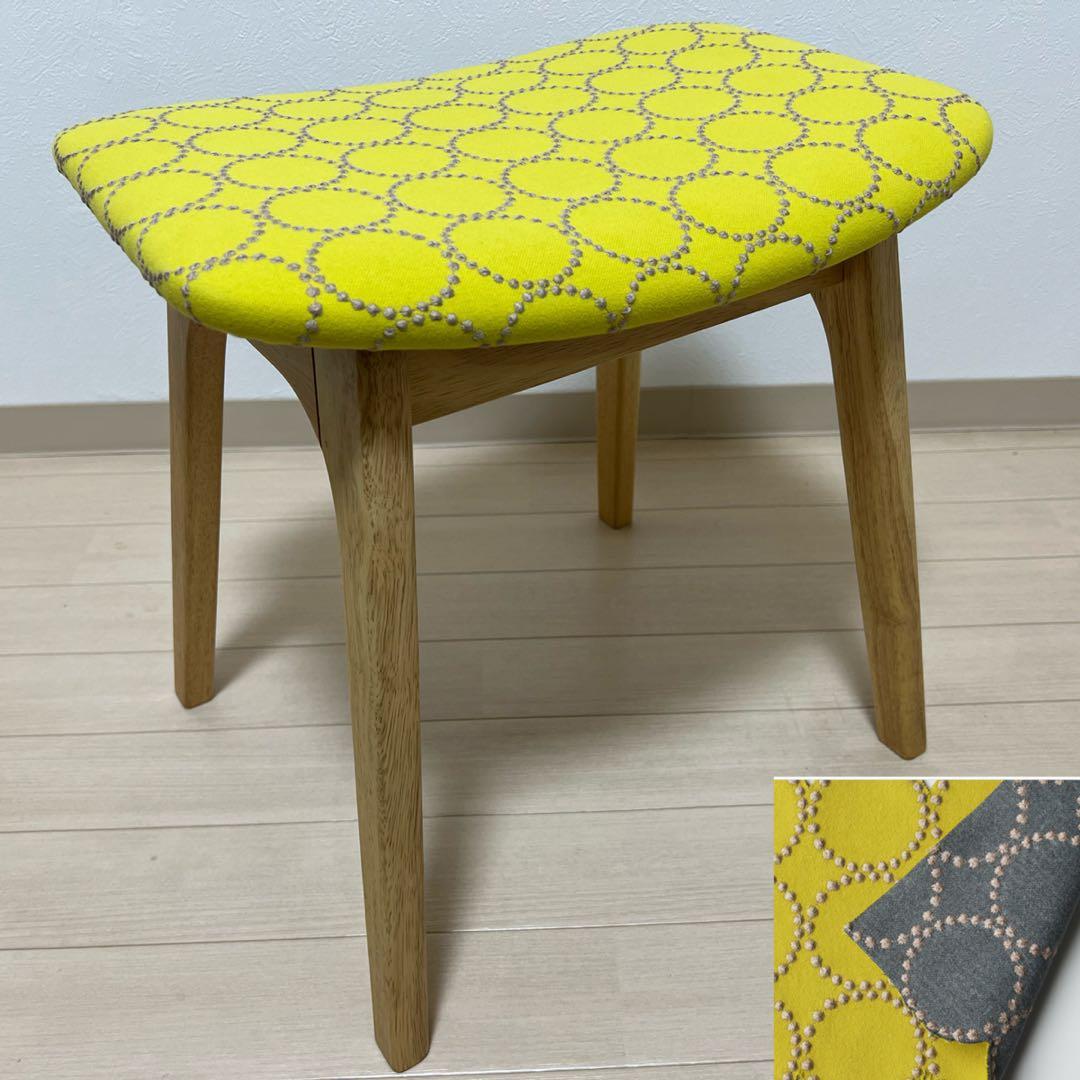 ミナペルホネン dop タンバリン 細脚 スツール 【イエローグ】ベンチ 椅子