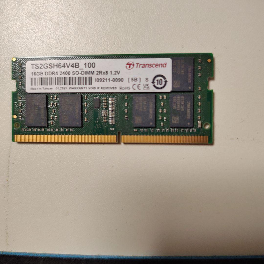 Transcend 16GB DDR4 2400 SO-DIMM ノート用メモリ