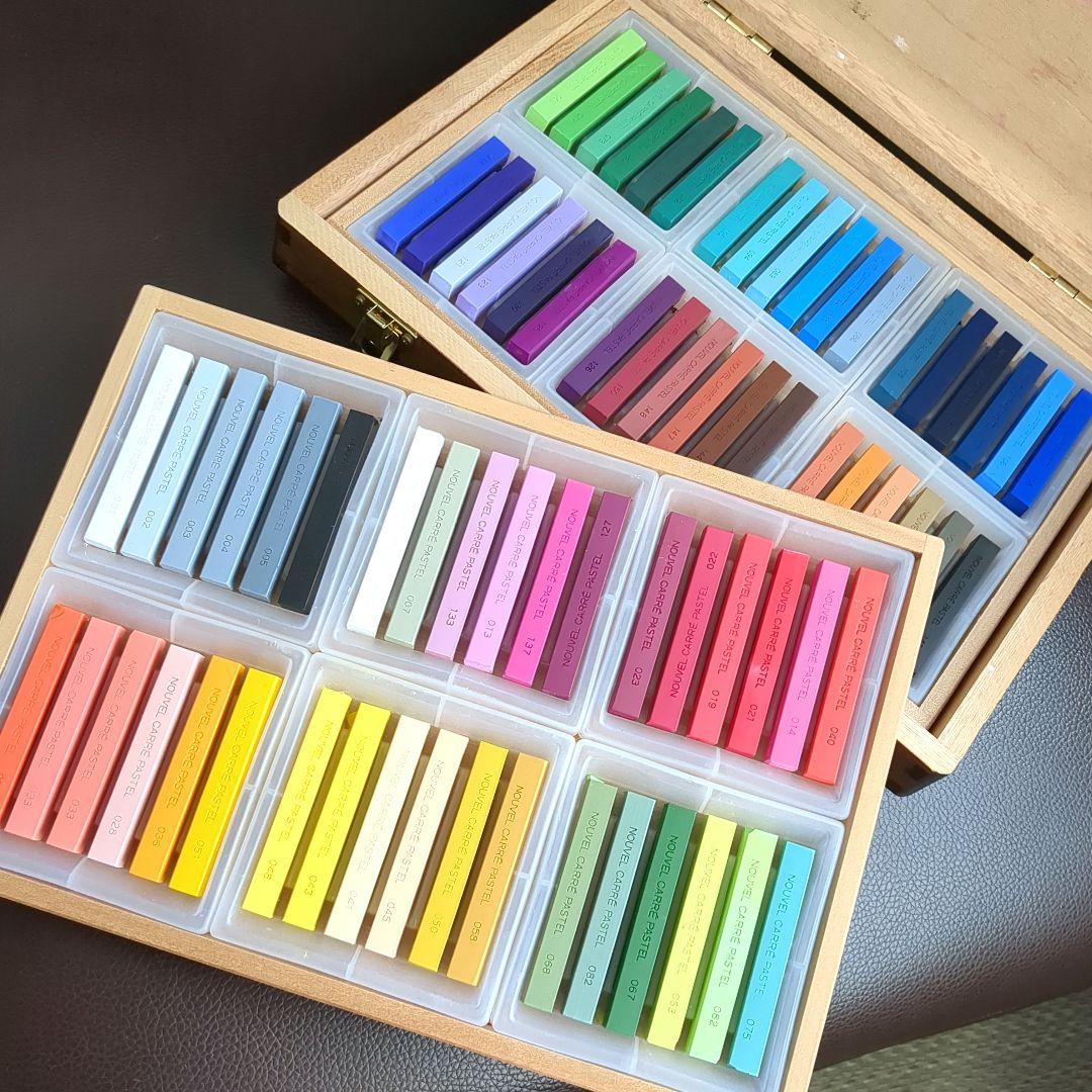 ヌーベル カレー パステル 72色 パステルアートセット 木製ケース入り