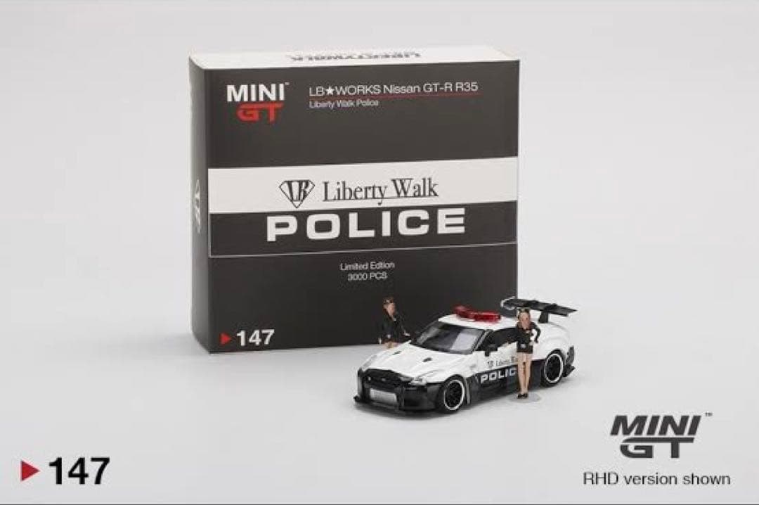 【 限定 / レア 】MINI GT LB Nissan GTR Police