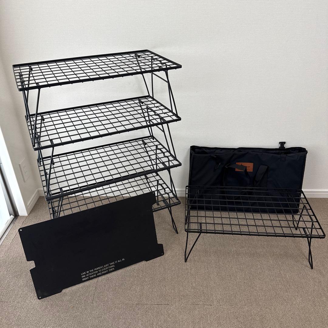 ヒバリ HIBARI フィールドラック 4枚 ユニフレーム1枚 収納ケース