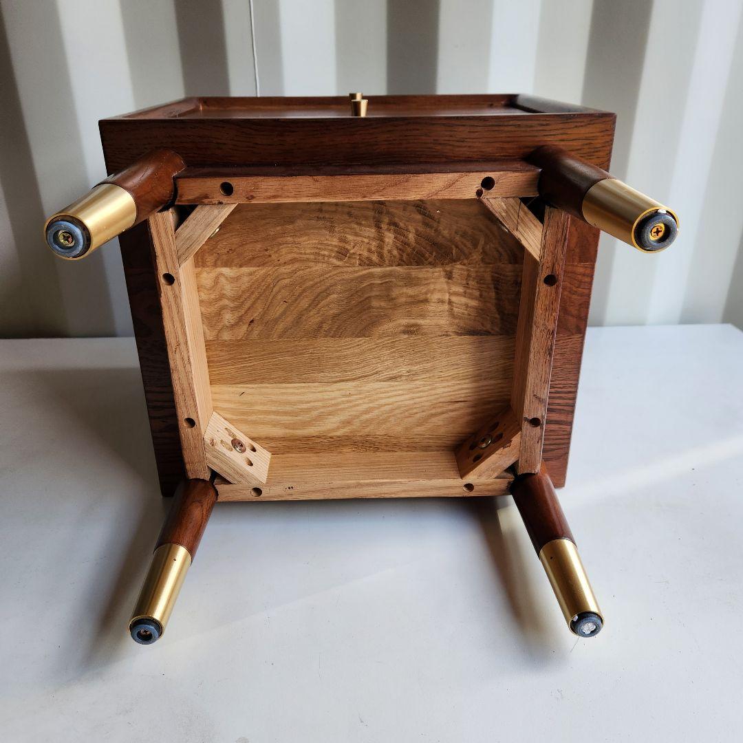 美品　MU RONG サイドテーブル アメリカオークウッド ナイトテーブル