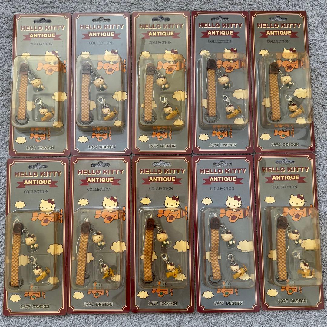 【ハローキティ】5点set アンティークコレクション ストラップ