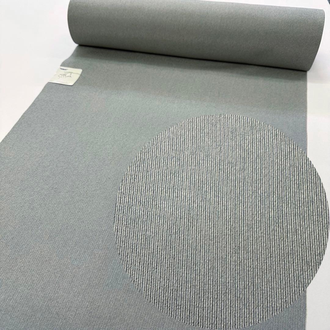 新品 東レ シルック 小紋 反物 江戸小紋 万筋 ブルーグレー